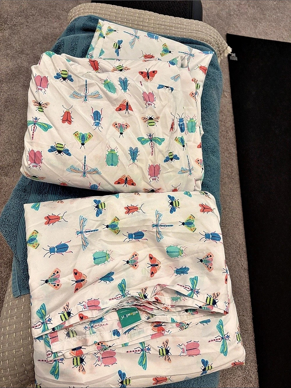 pillow & me Bug Print Bedding Set twin size